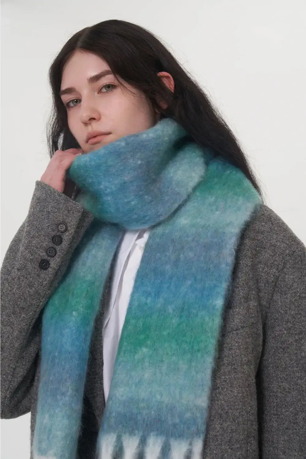 Gradient Scarf Sky Blue One Size