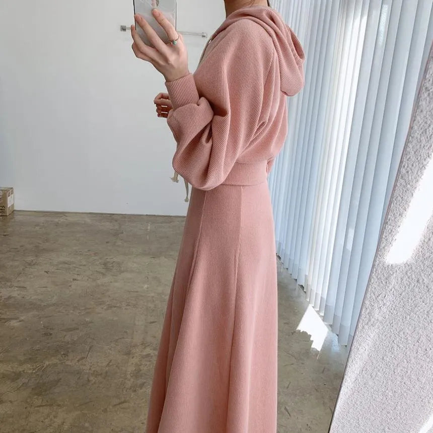 hoodie and skirt outfit