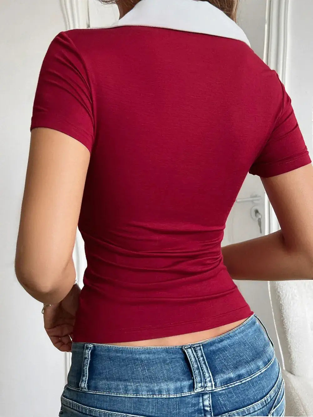 Johnny Collar Short Sleeve T-Shirt