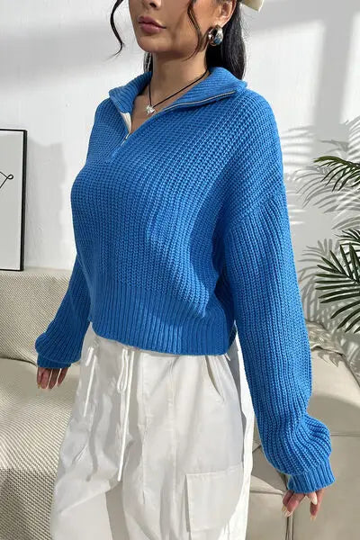 half zip sweater women's