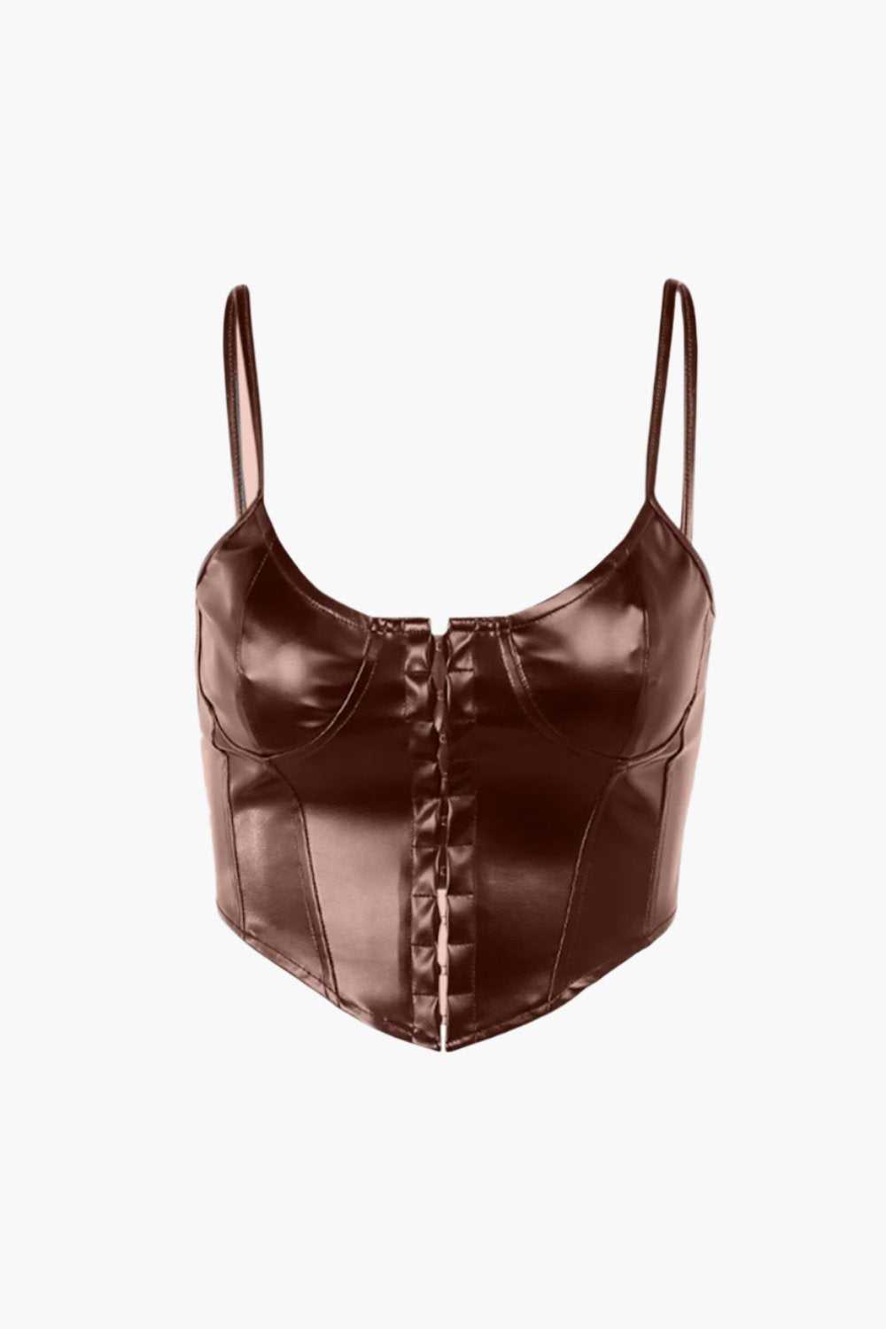 leather corset top with straps