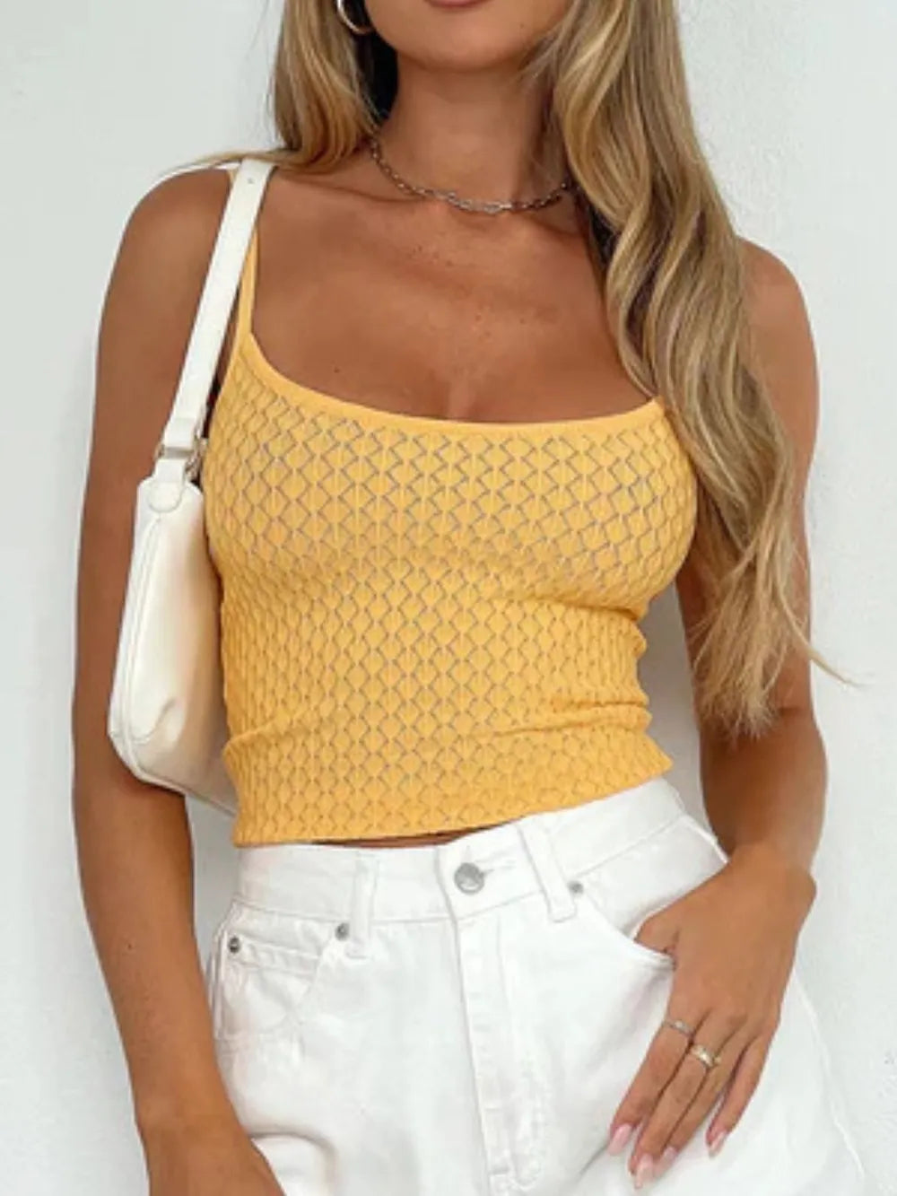 lace camisole top Gold