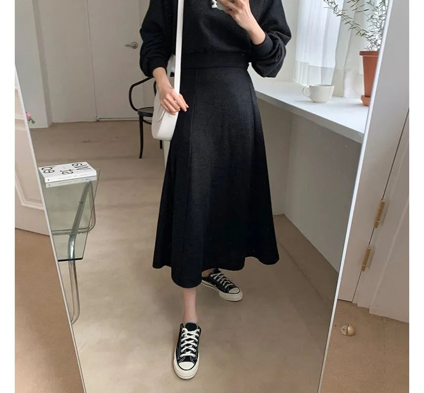 hoodie and skirt outfit