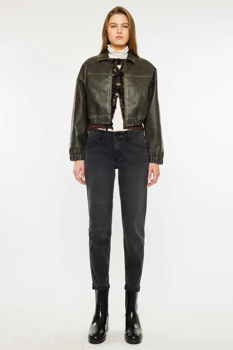 Womens Boyfriend Jeans Black