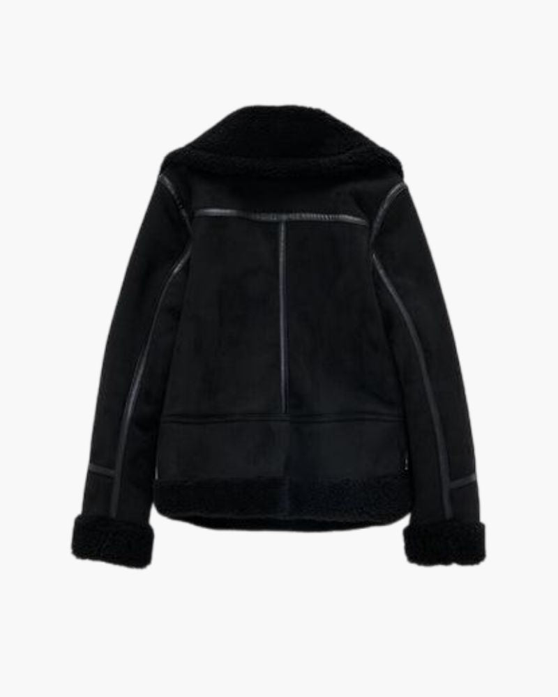 Women's Suede Shearling Jacket