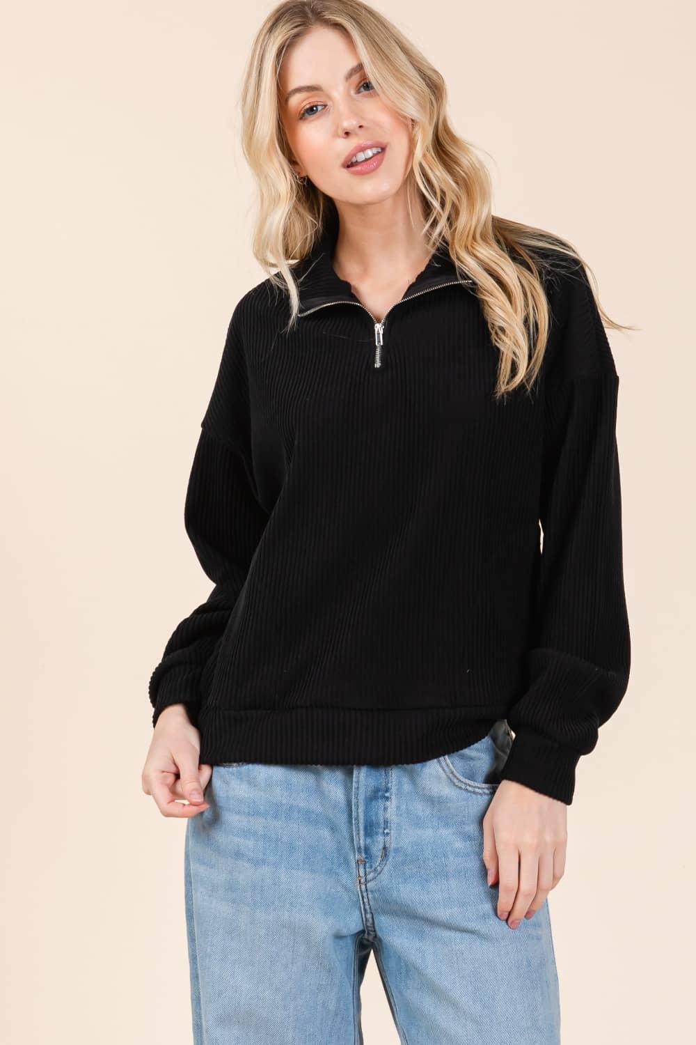 quarter zip sweatshirt