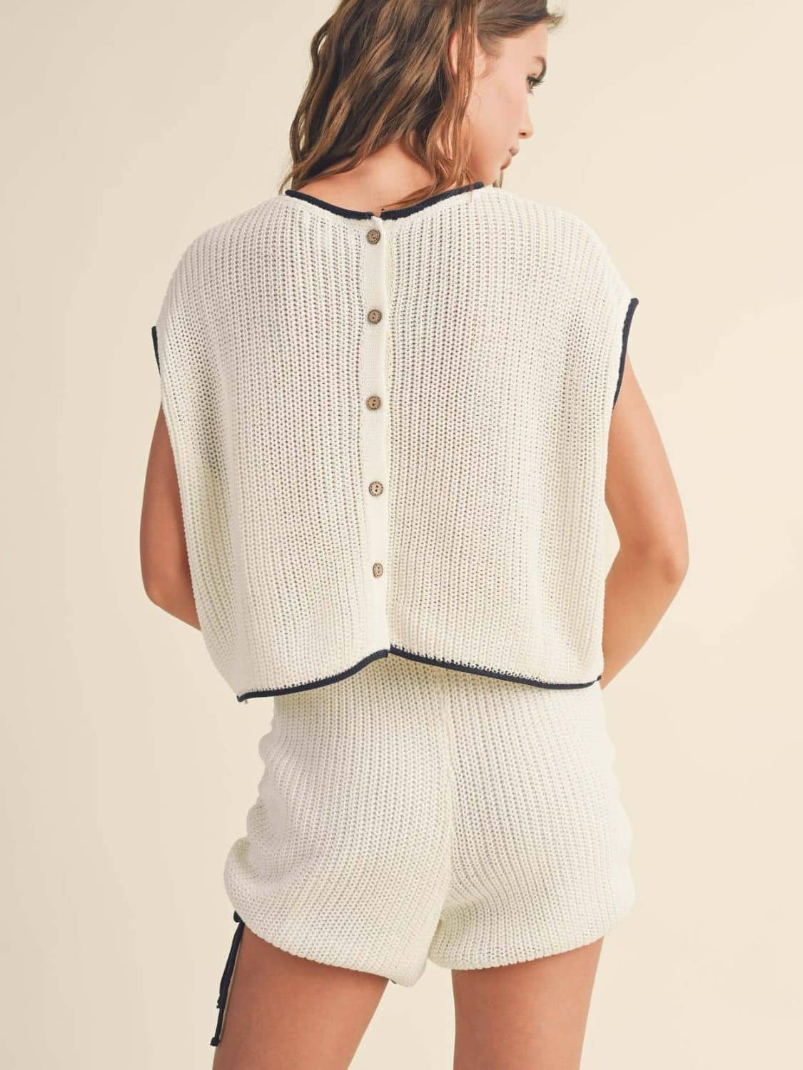 Top and Shorts Sweater Set