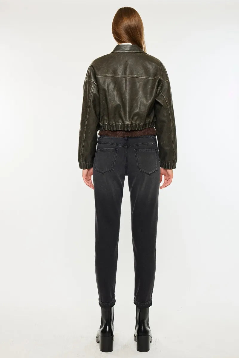 Womens Boyfriend Jeans Black