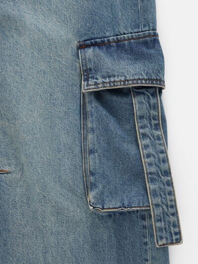 Wide Leg Cargo Jeans Women's