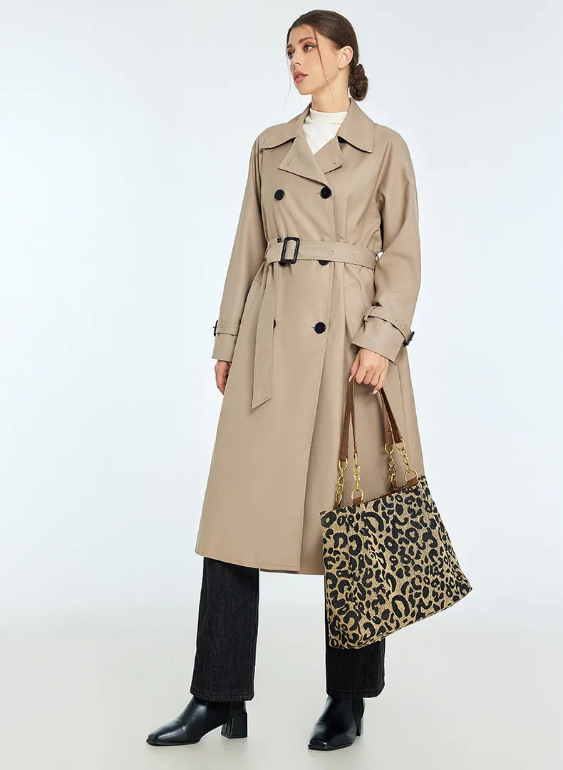 Womens Belted Trench Coat