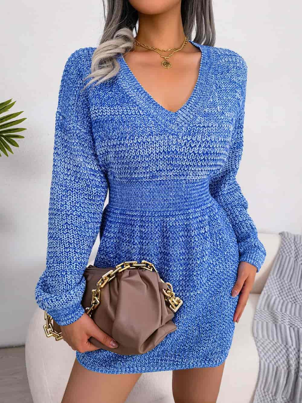 sweater dress mini Blue