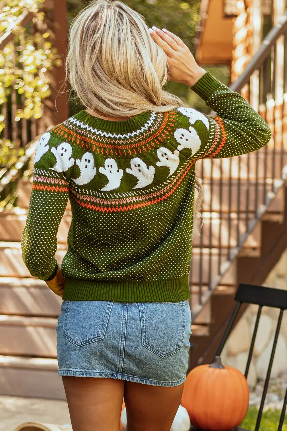 Halloween Ghost Sweater Women