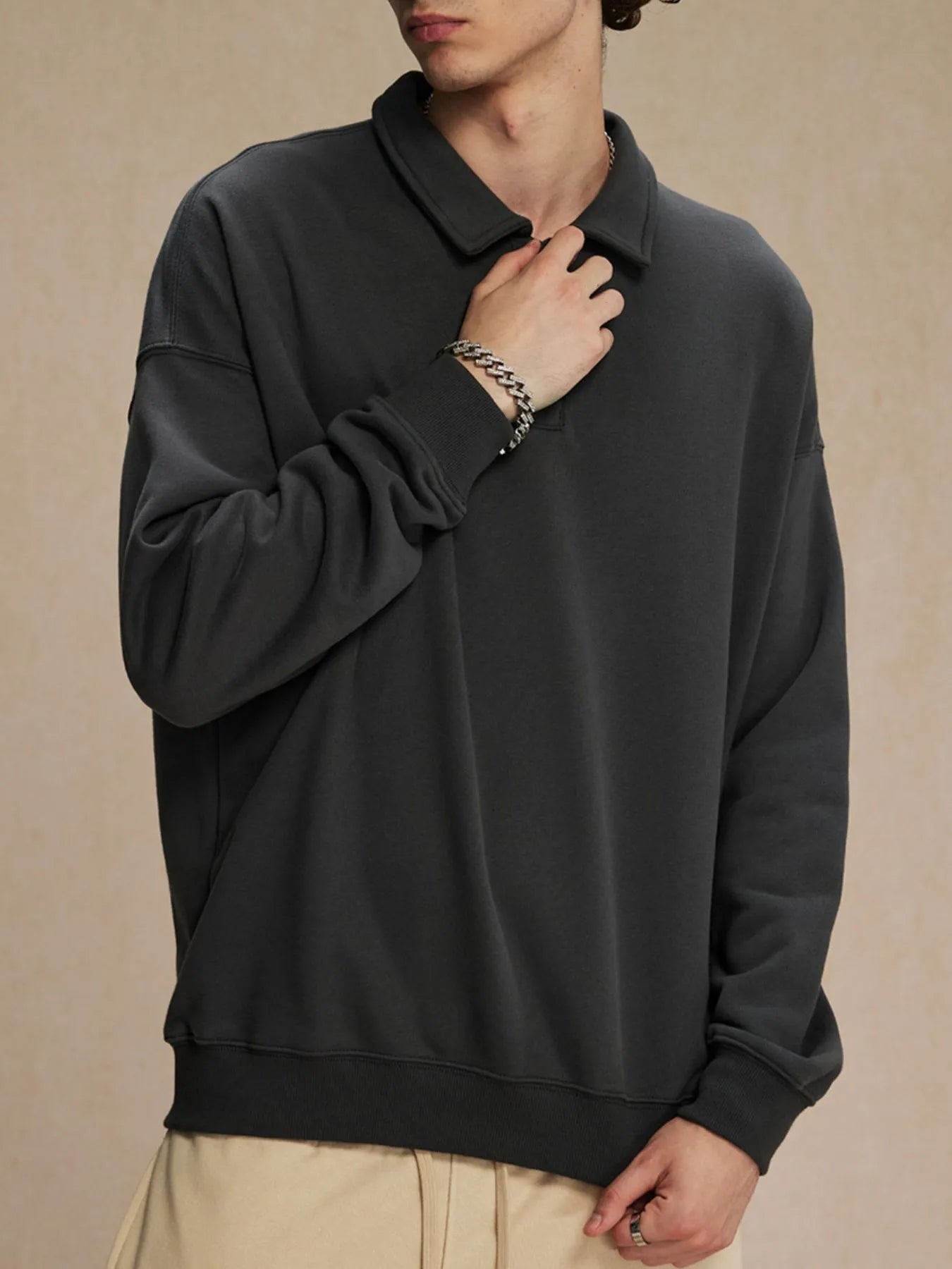Men's Oversized Drop Shoulder Sweatshirt
