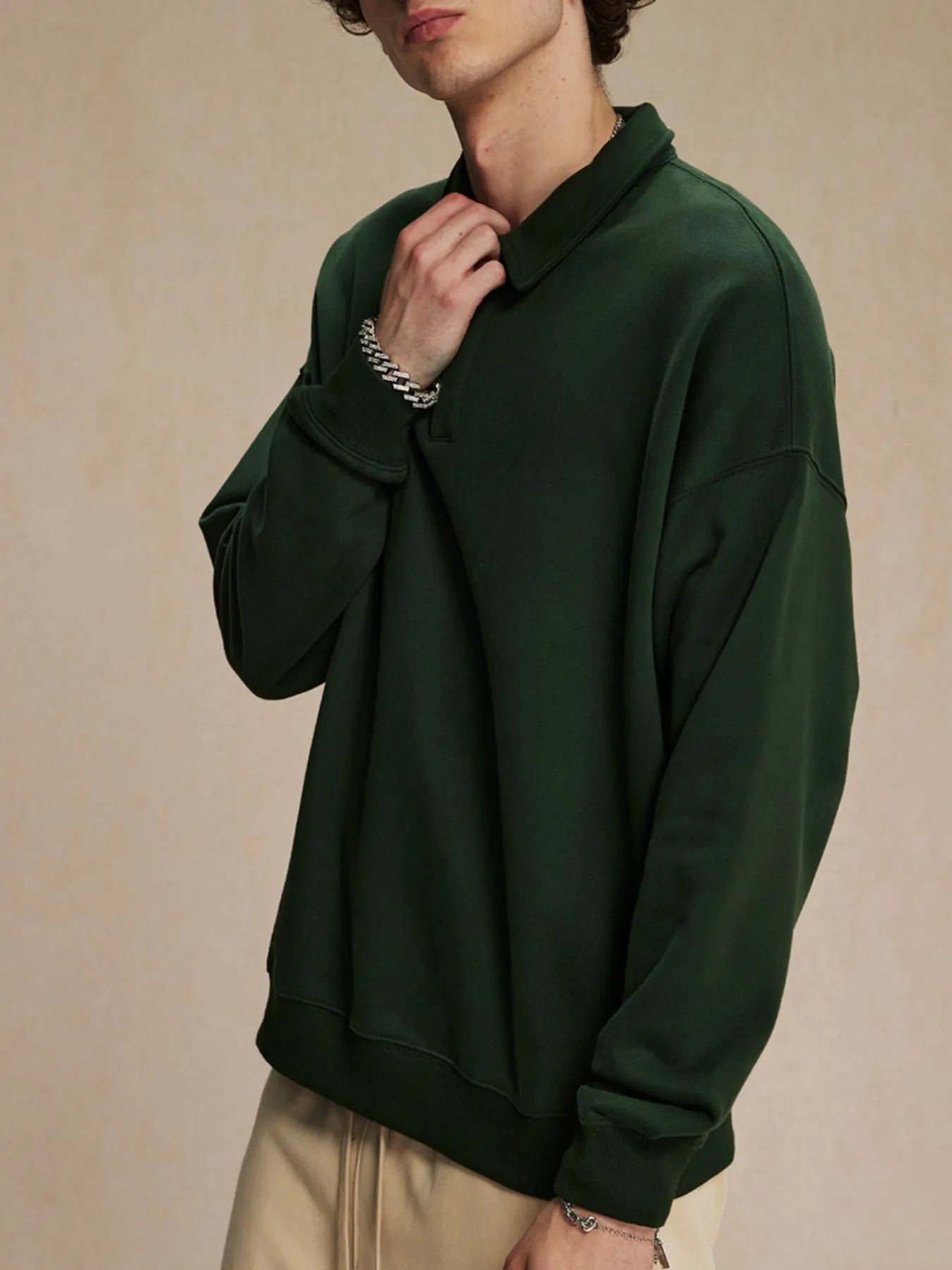 Men's Oversized Drop Shoulder Sweatshirt