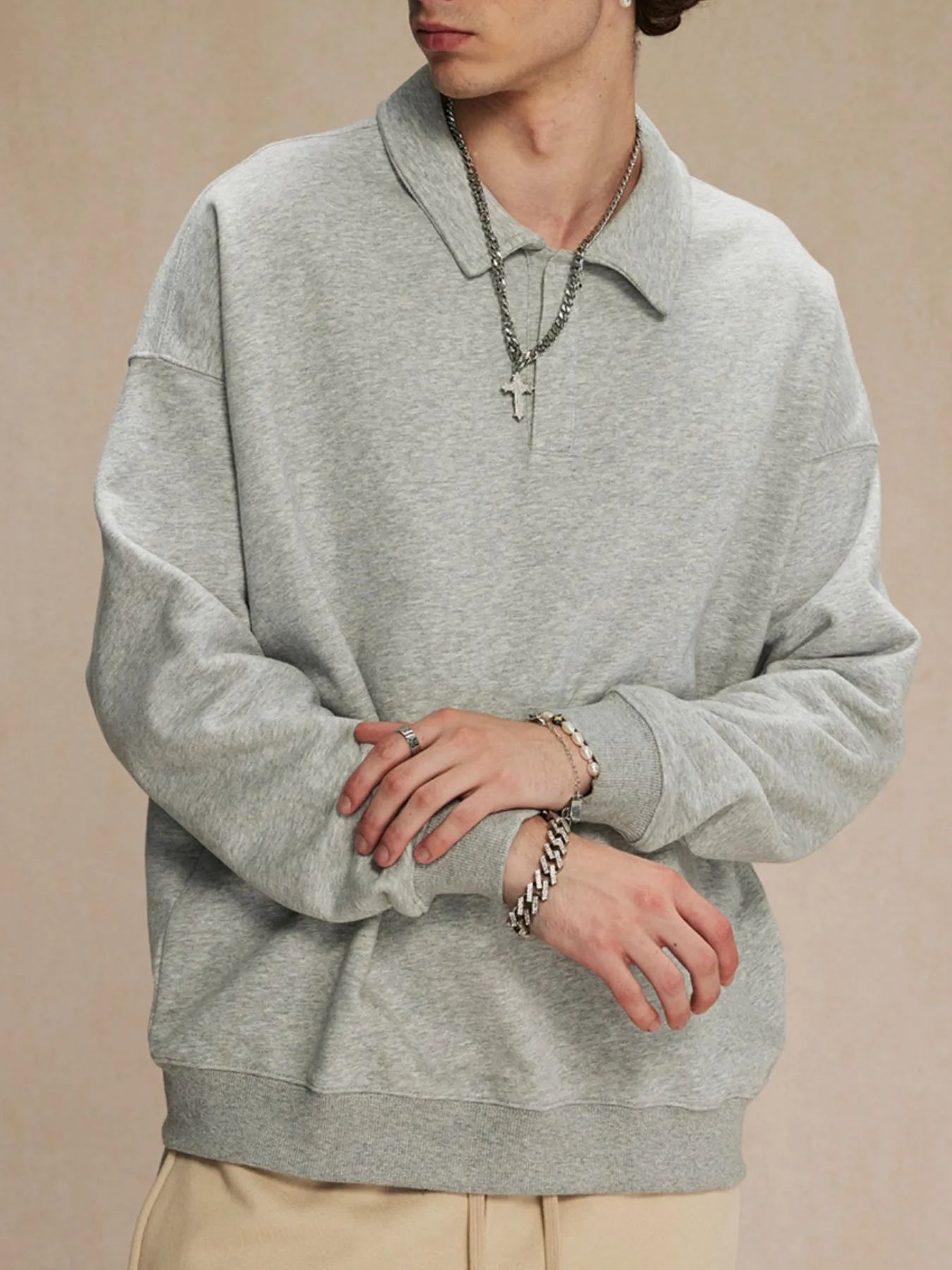 Men's Oversized Drop Shoulder Sweatshirt