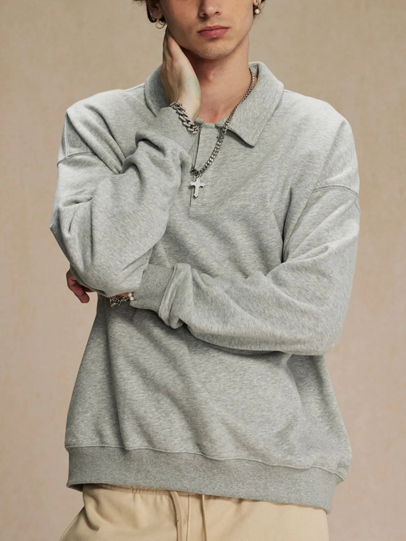 Men's Oversized Drop Shoulder Sweatshirt