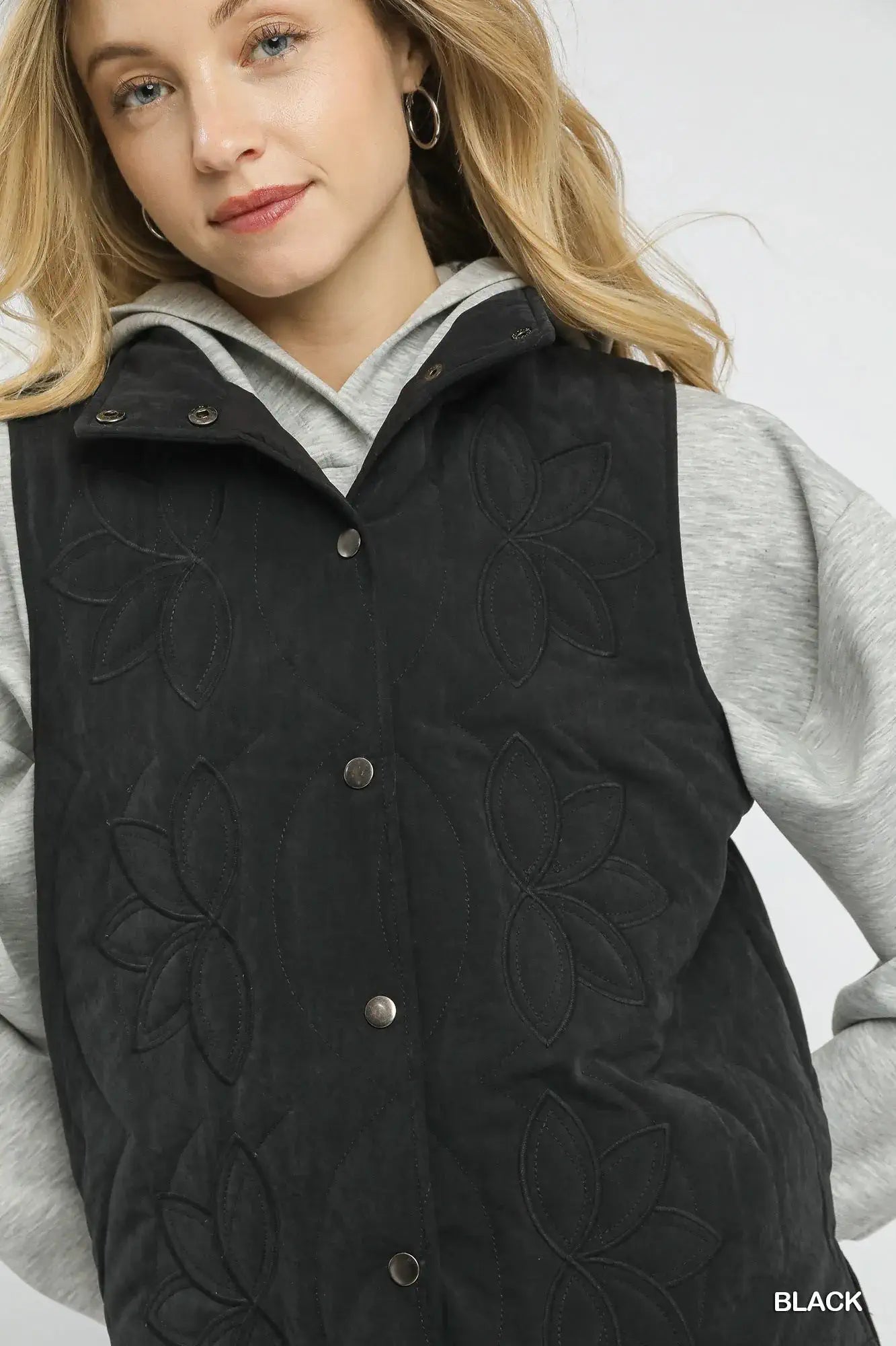 Black Quilted Vest Womens