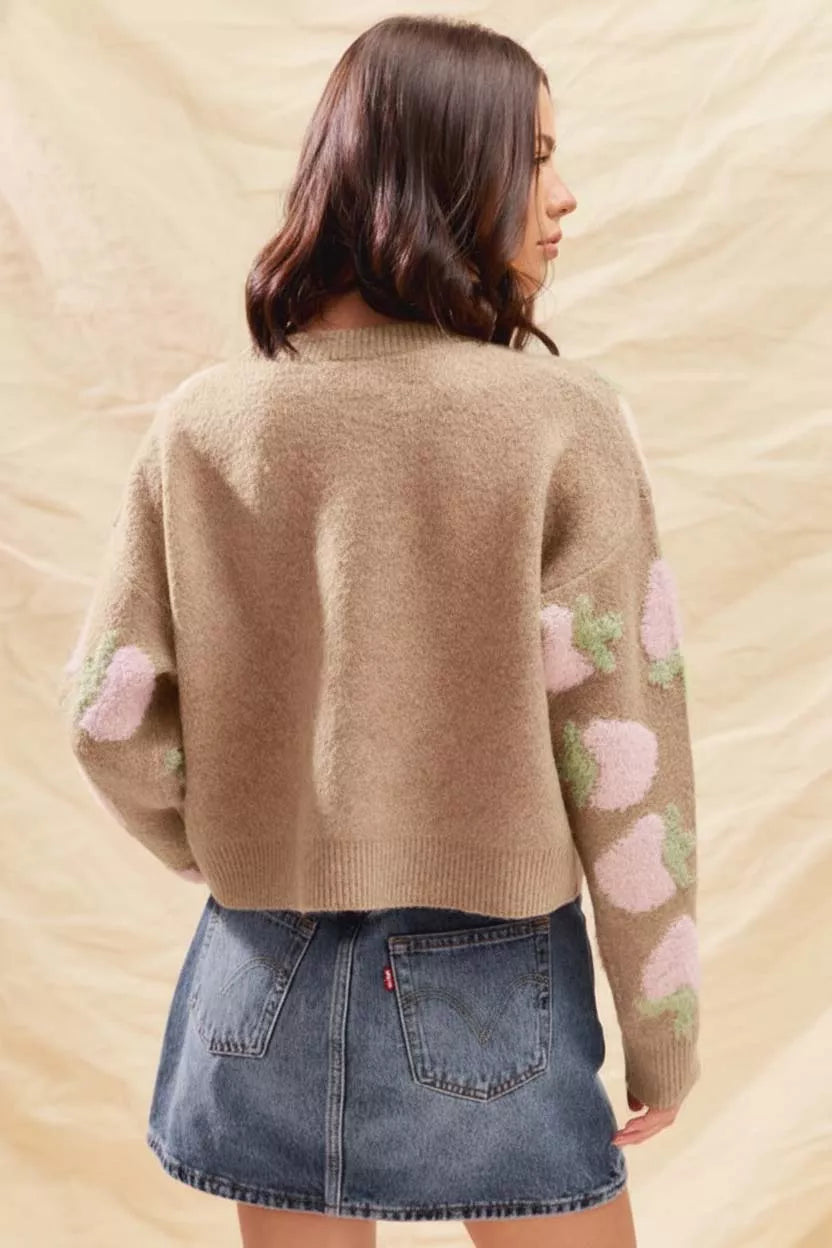 Women's Strawberry Cardigan Sweater