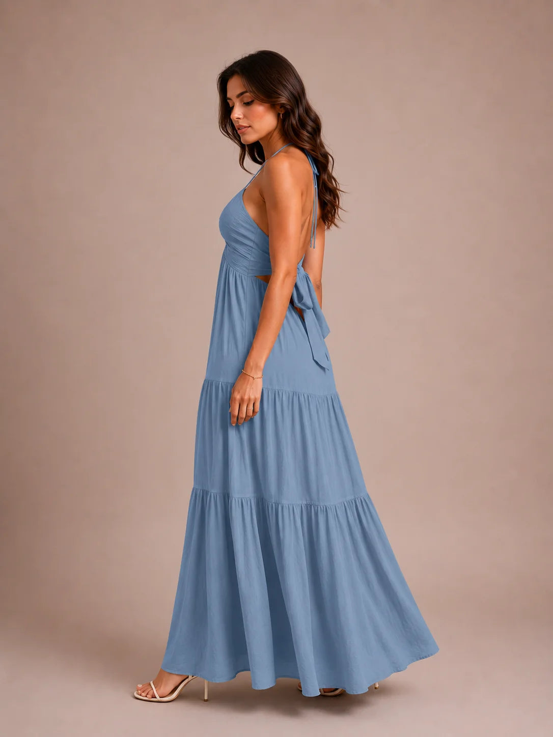 Summer Backless Maxi Dress