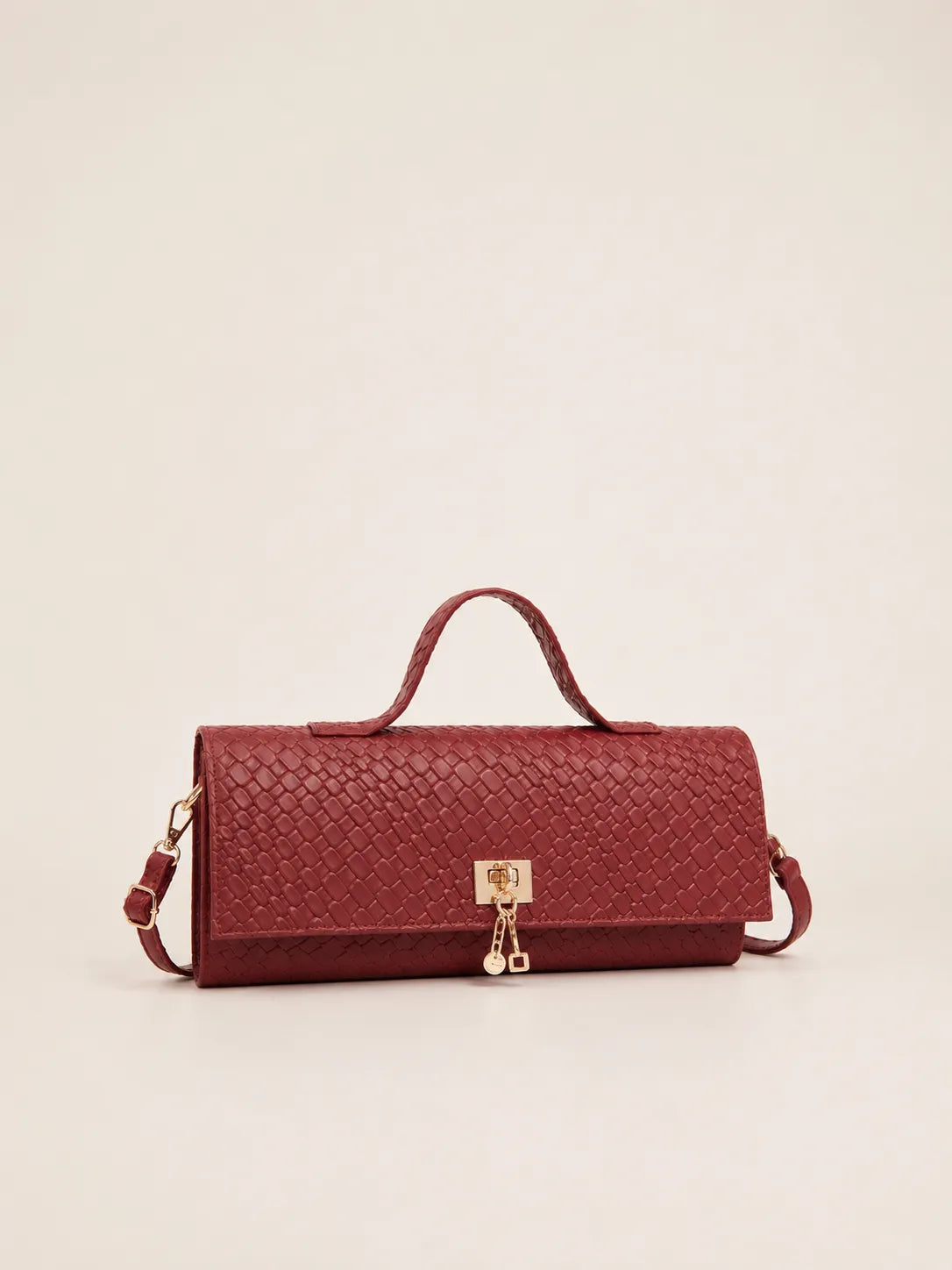 Woven Leather Crossbody Bag