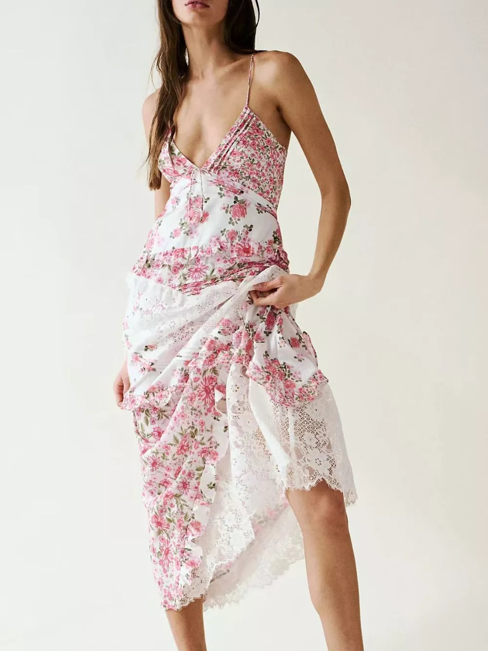 Floral Lace Maxi Dress