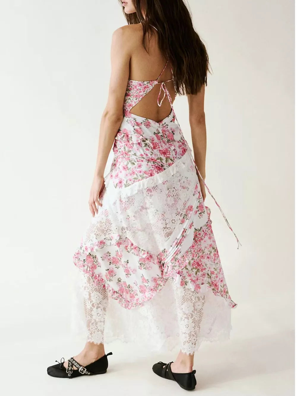 Floral Lace Maxi Dress