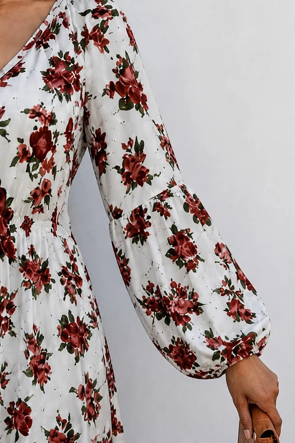 Floral Puff Sleeve Mini Dress