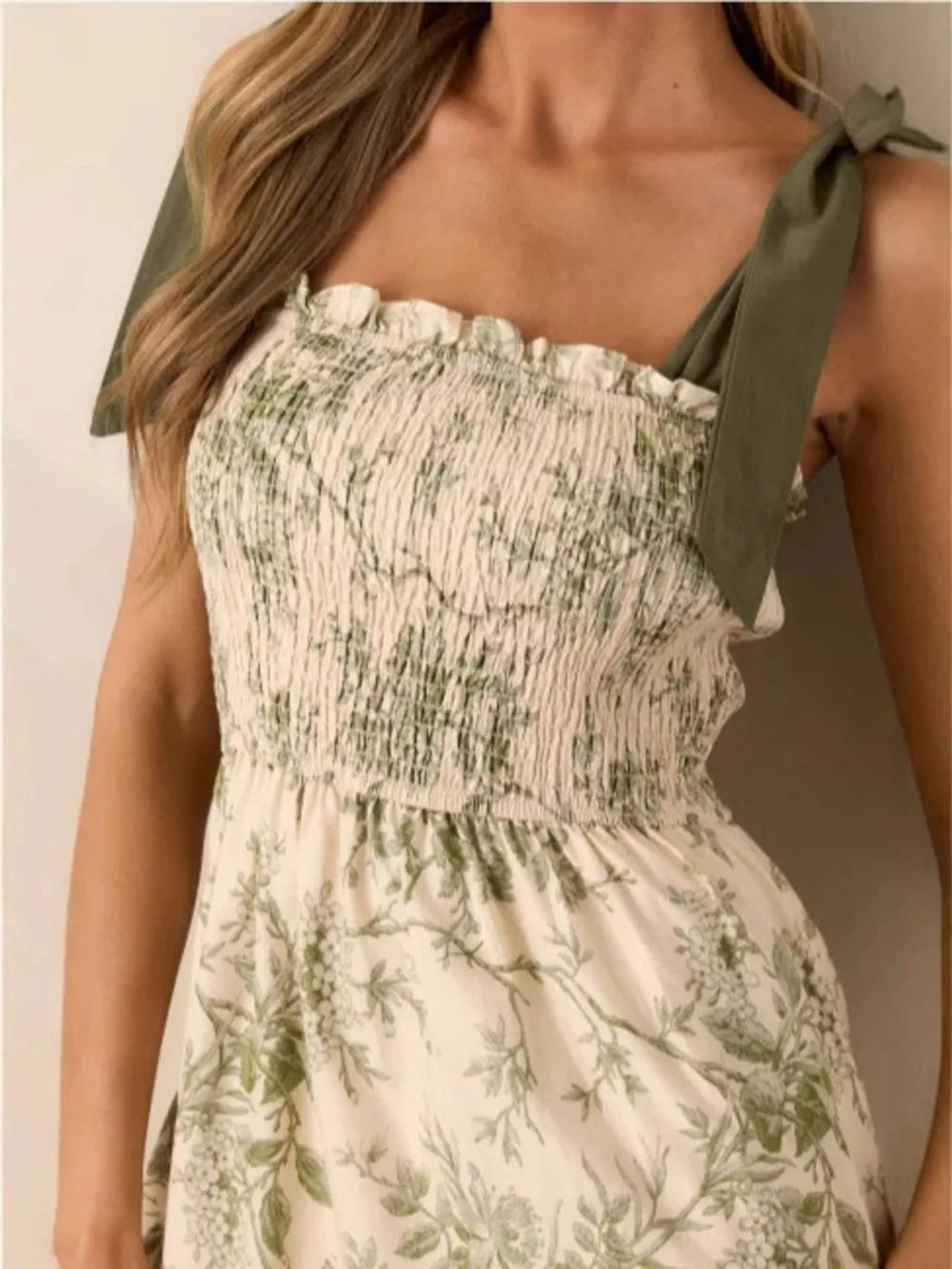 Floral Sleeveless Midi Dress