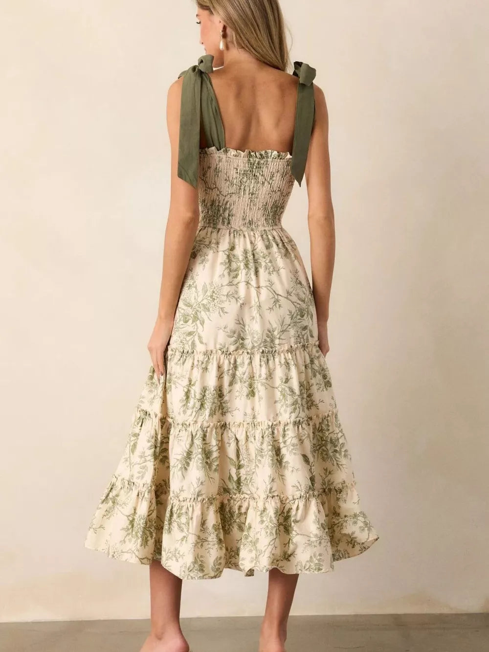 Floral Sleeveless Midi Dress