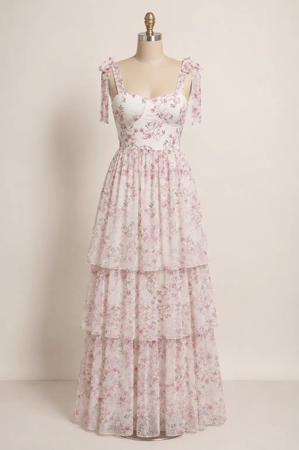 Floral Tiered Maxi Dress