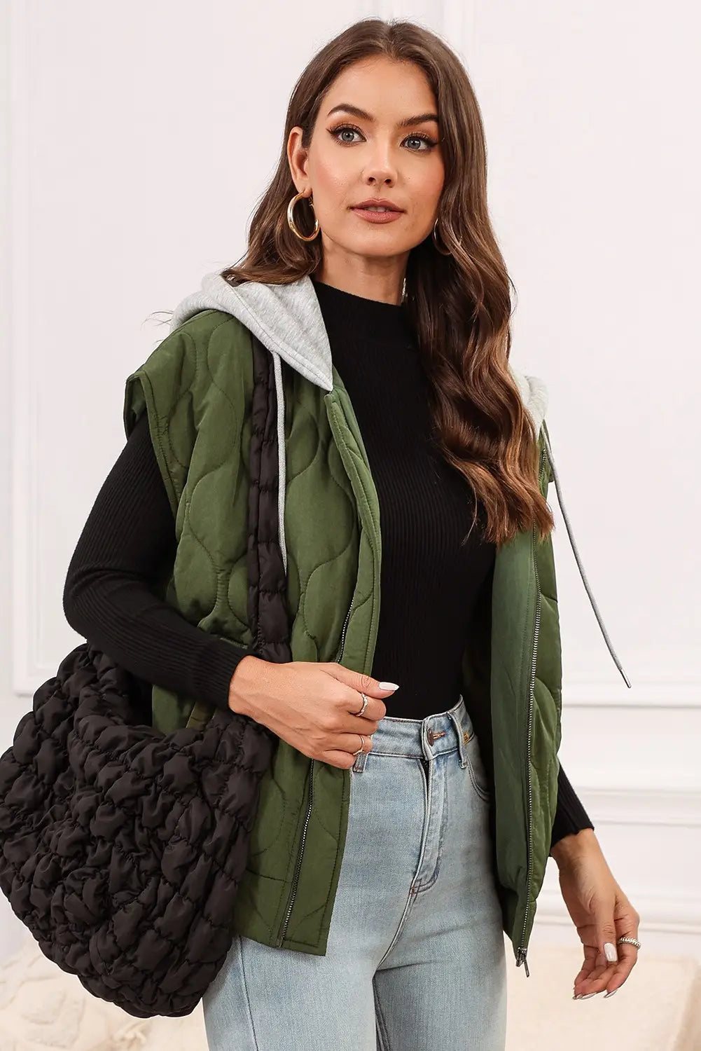 Women's Vest With Hood