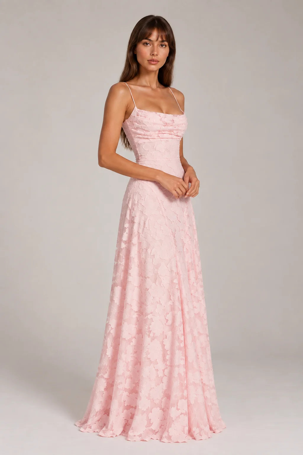 Open Back Lace Maxi Dress