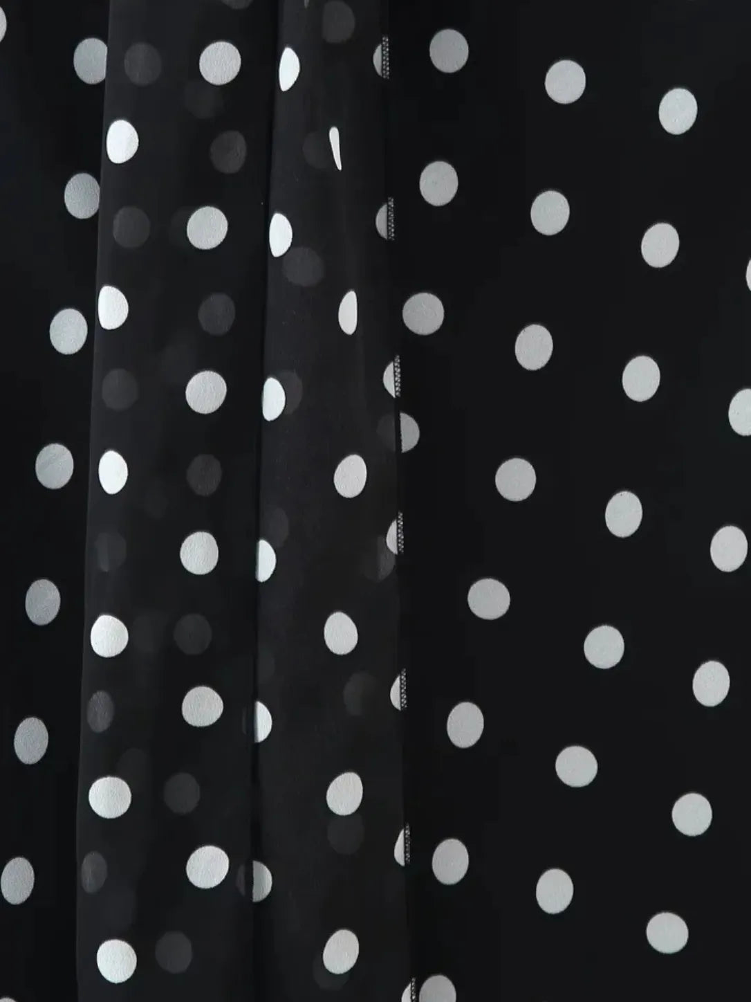 Black Polka Dot Maxi Dress