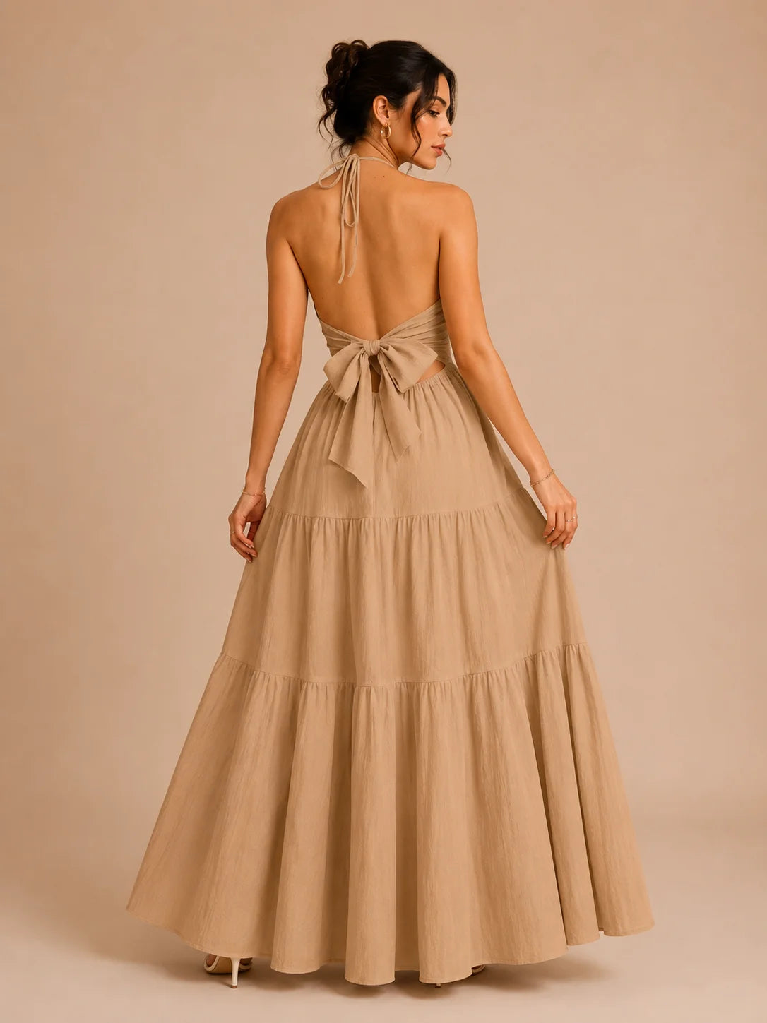 Summer Backless Maxi Dress