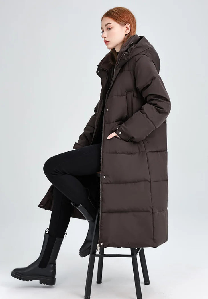Womens Longline Padded Coat