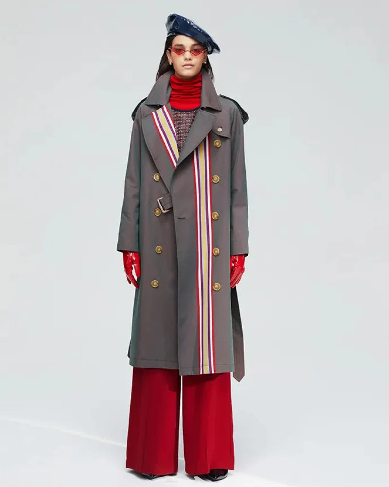 Women's Double Breasted Trench Coat