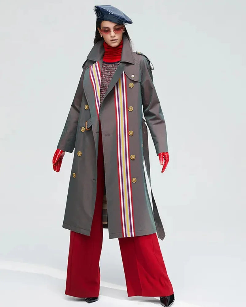 Women's Double Breasted Trench Coat