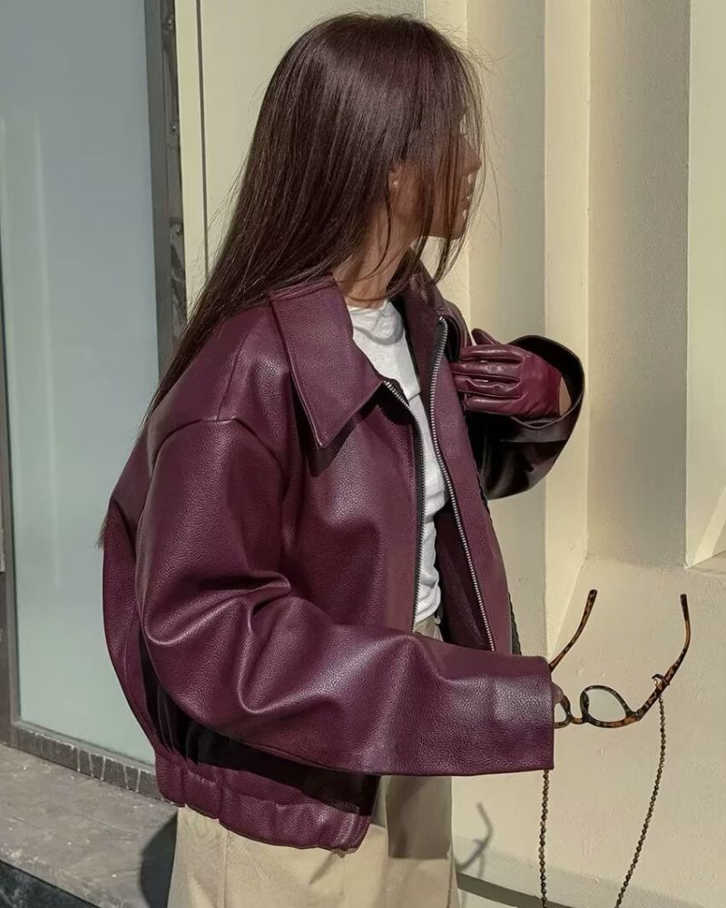 Women's Faux Leather Jacket