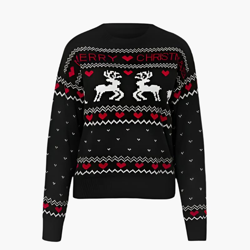 Cute christmas sweater Black
