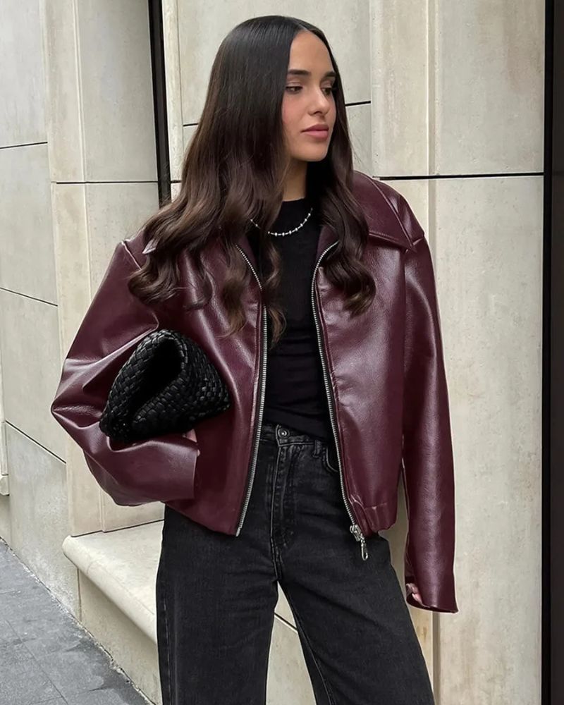 Women's Faux Leather Jacket