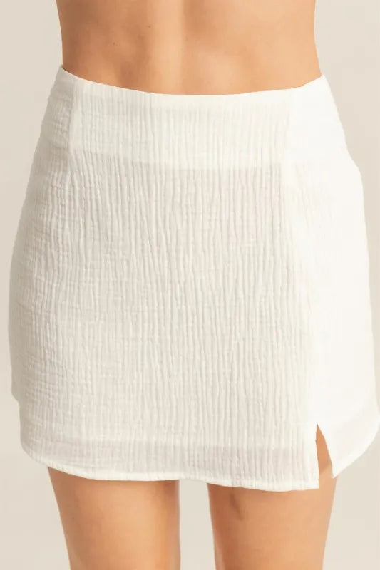 Cotton skirt and bra set