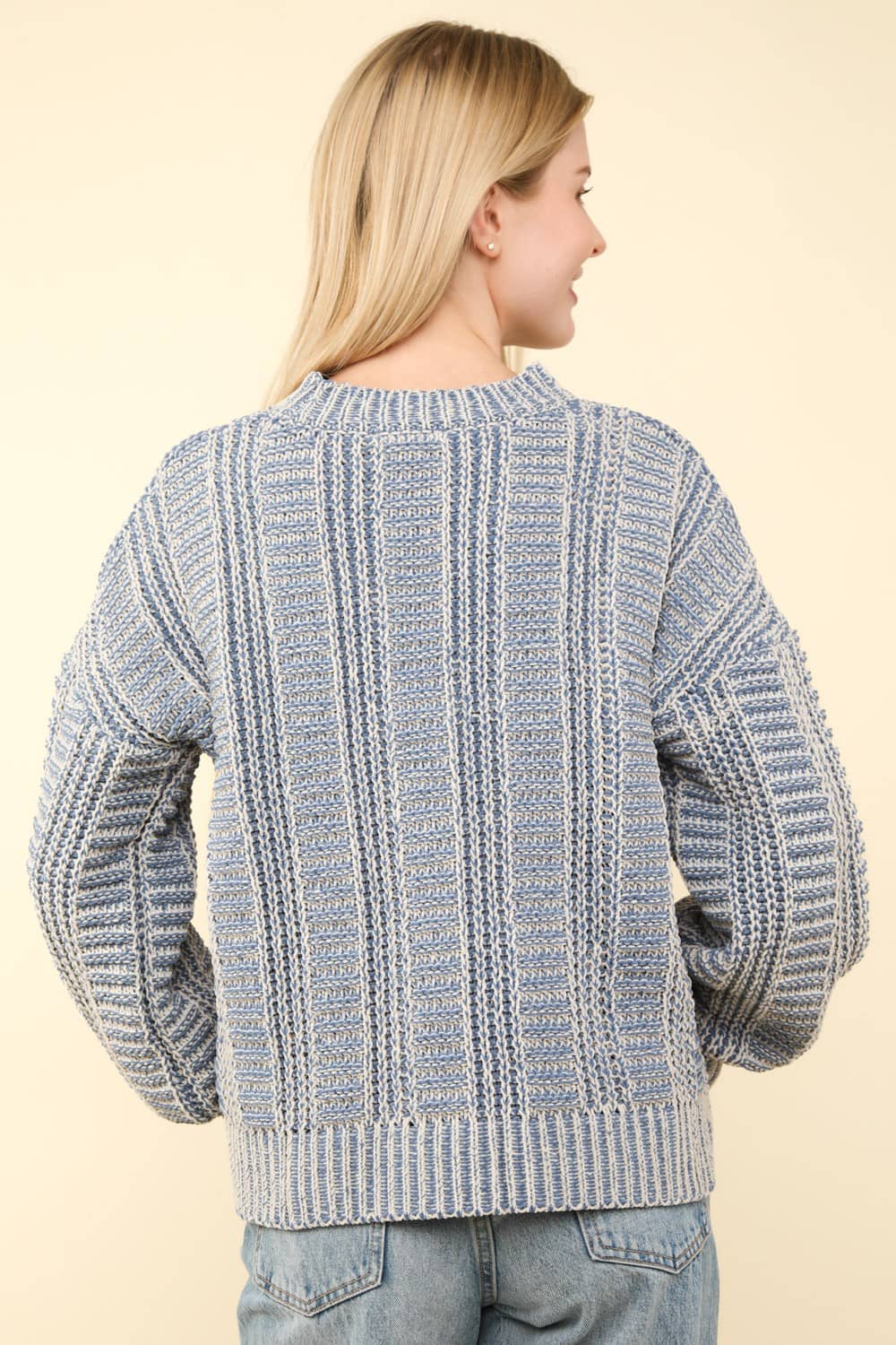 two tone sweater