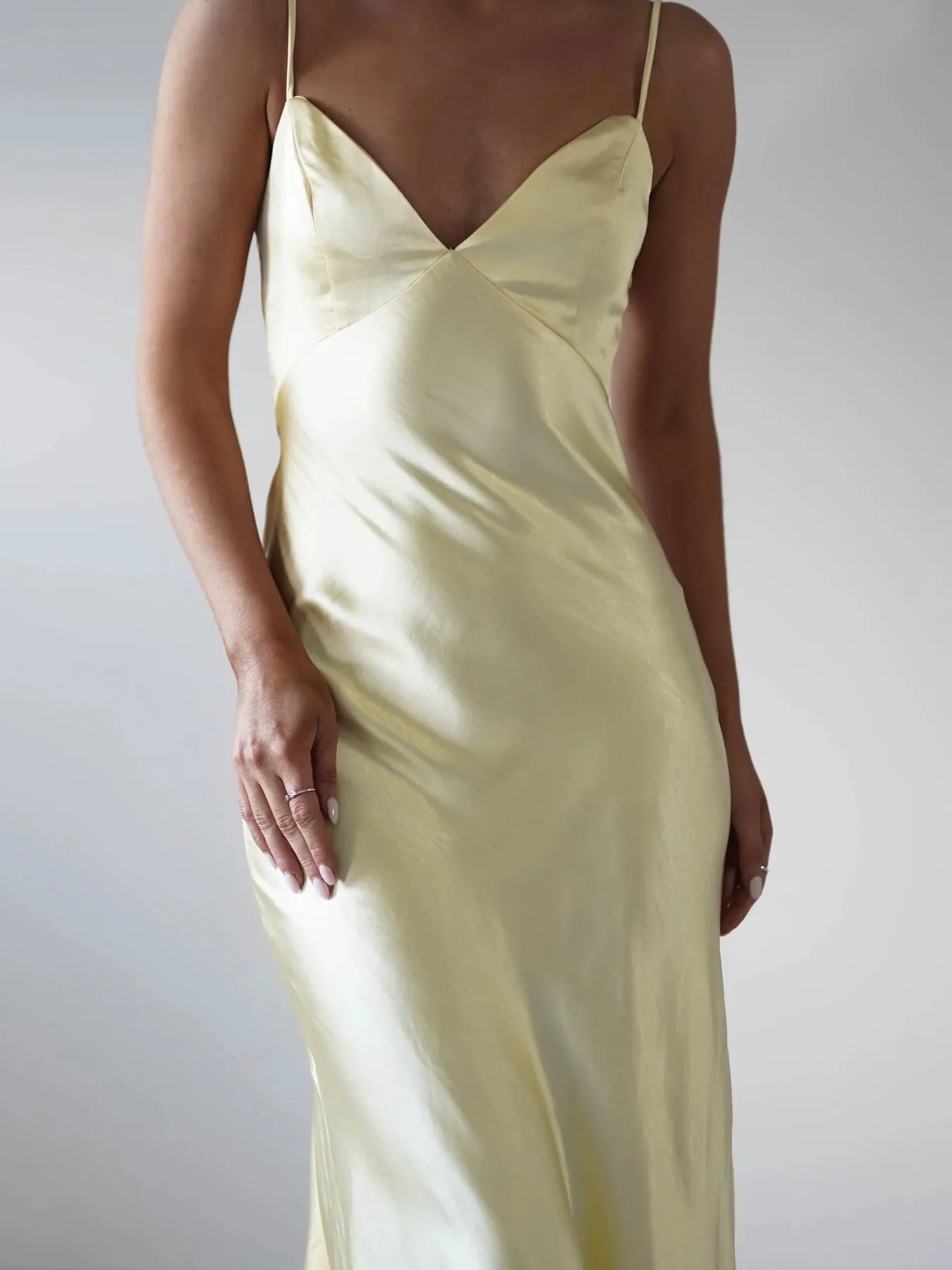 Satin Backless Maxi Dress