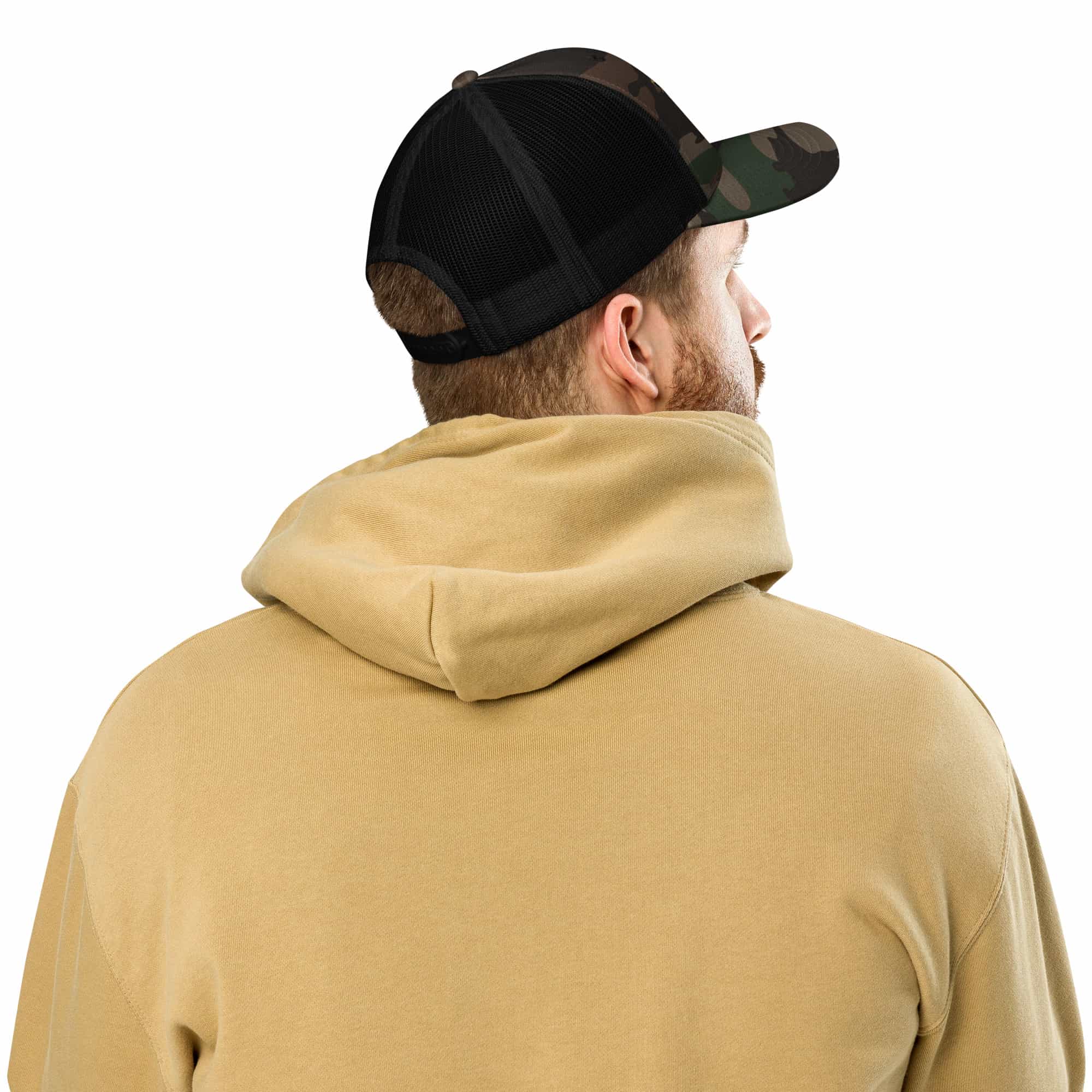 Mens Camo Trucker Hat