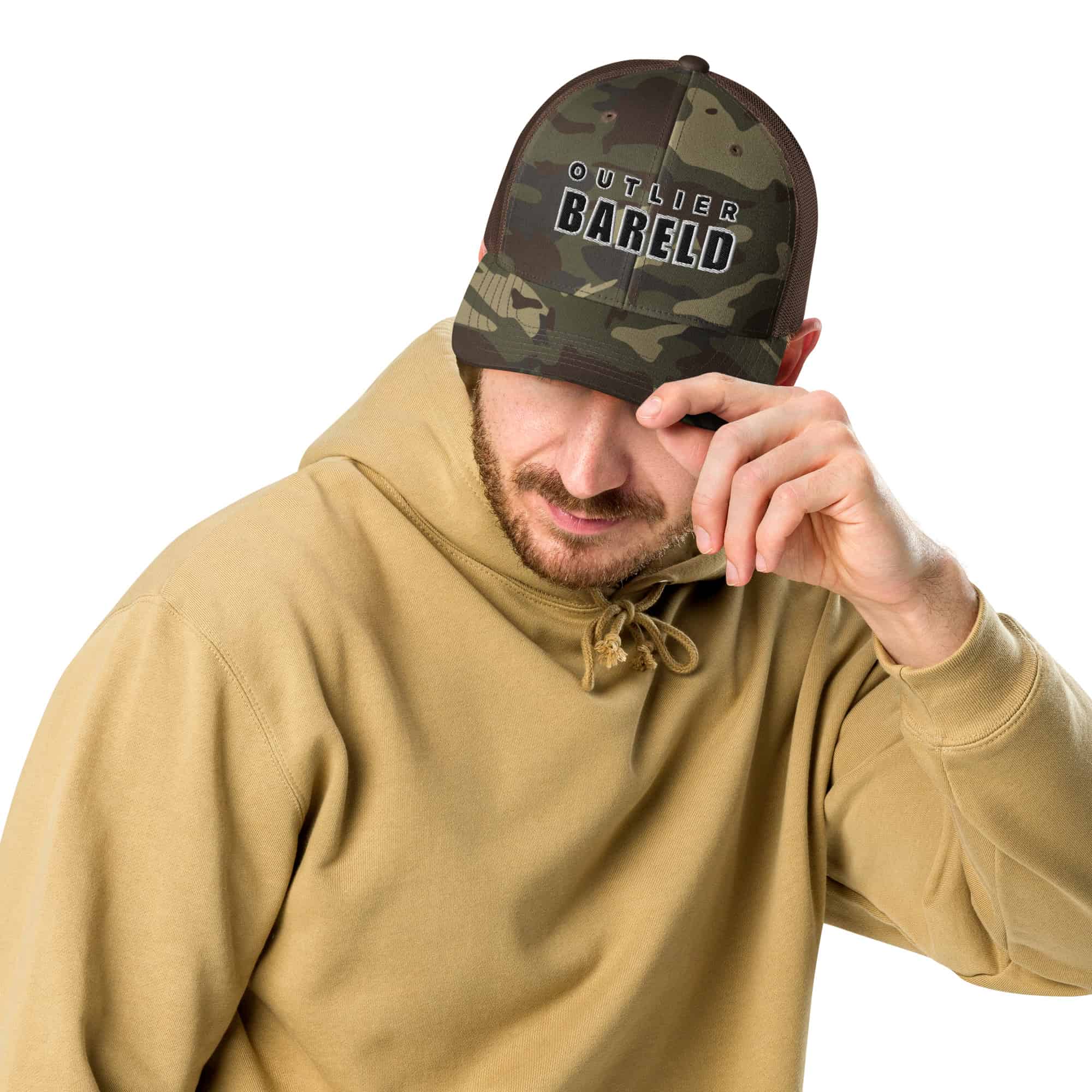 Mens Camo Trucker Hat