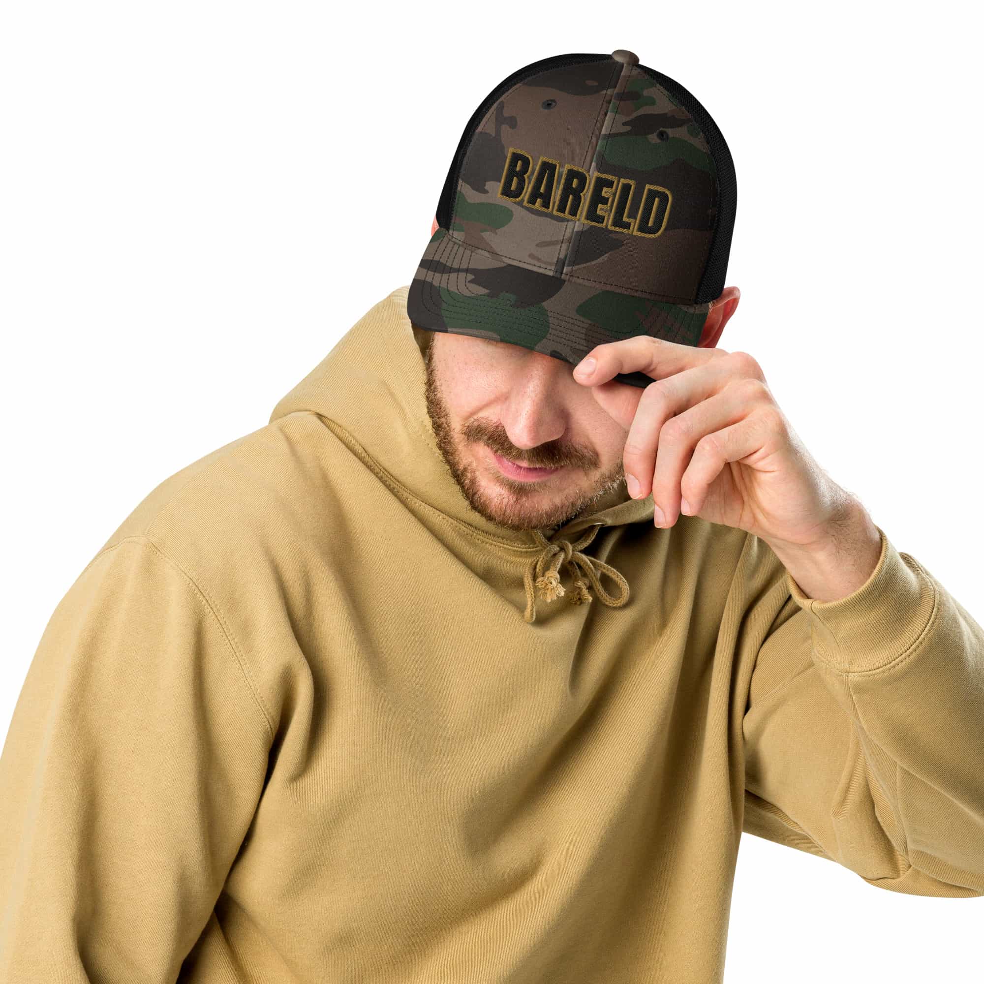 Mens Camo Trucker Hat