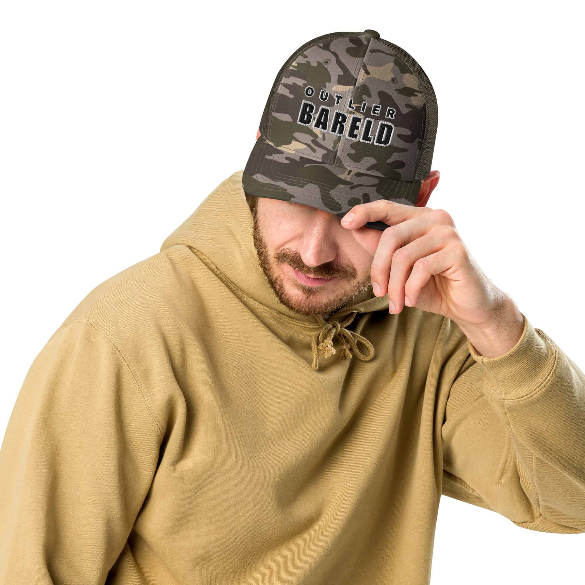 Mens Camo Trucker Hat