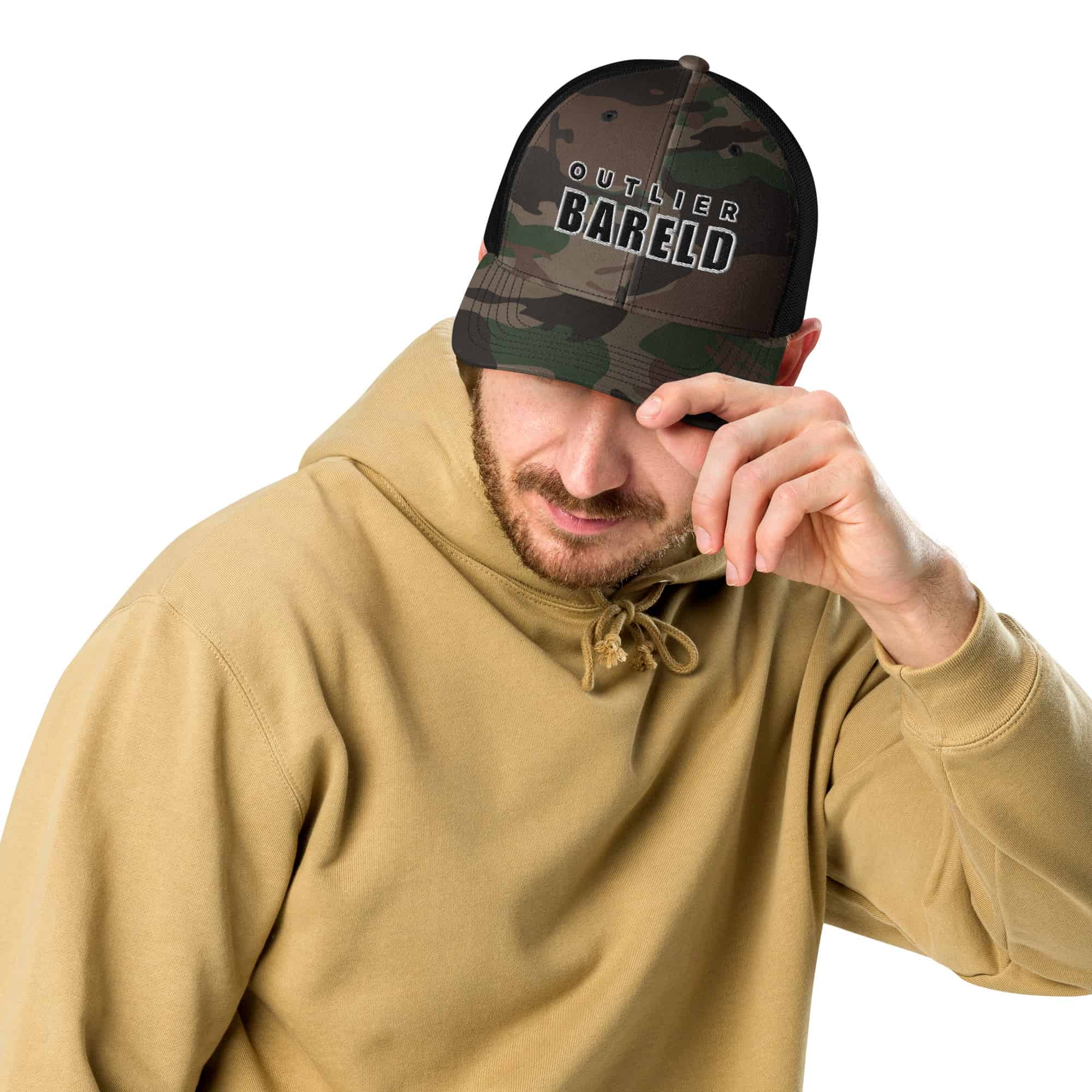 Mens Camo Trucker Hat