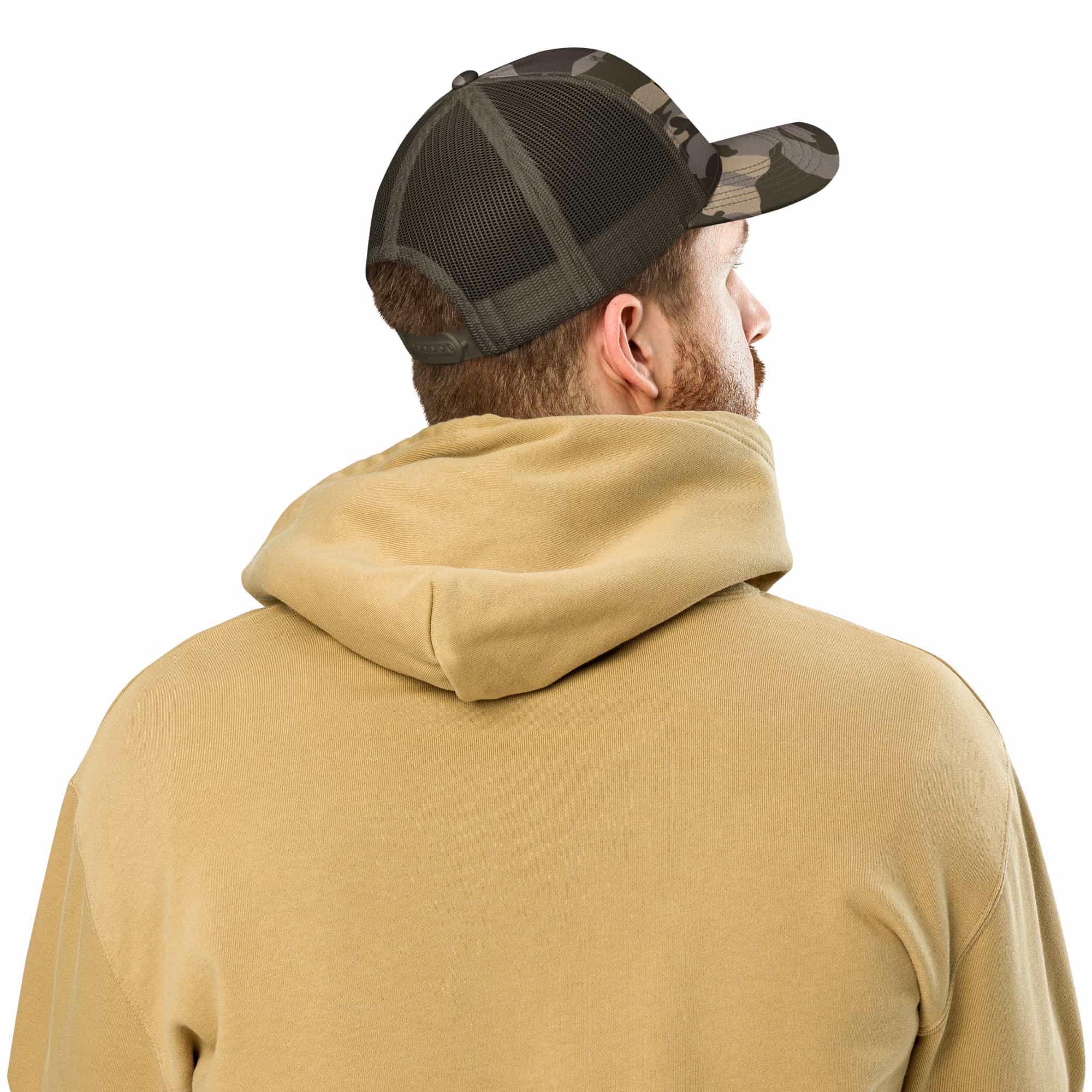 Mens Camo Trucker Hat