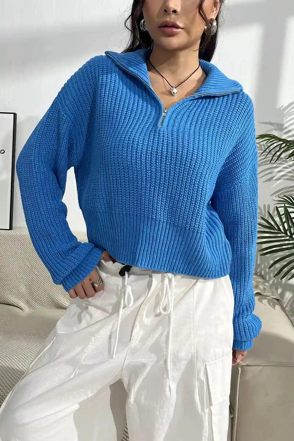 half zip sweater women's